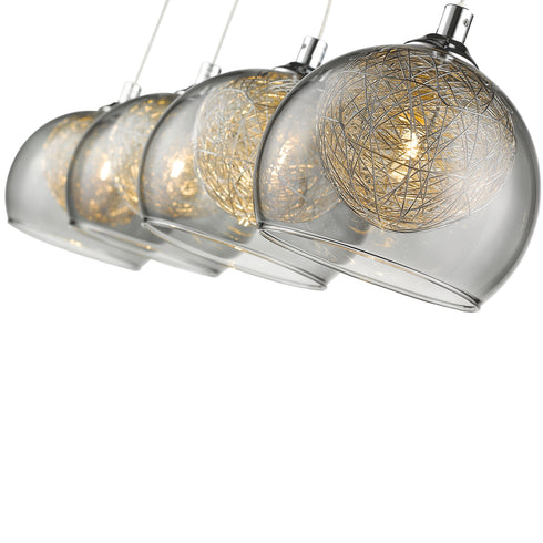 Decorative Luminaire In Chrome And Smoked Grey LL00074