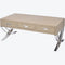 Libra Ecclestone Leather Three Drawer Coffee Table