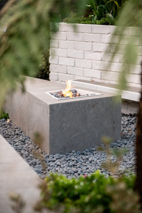 Ecosmart Fire AB8 Ethanol Burner - Stainless Steel Finish - ESF.B.AB8.WTT