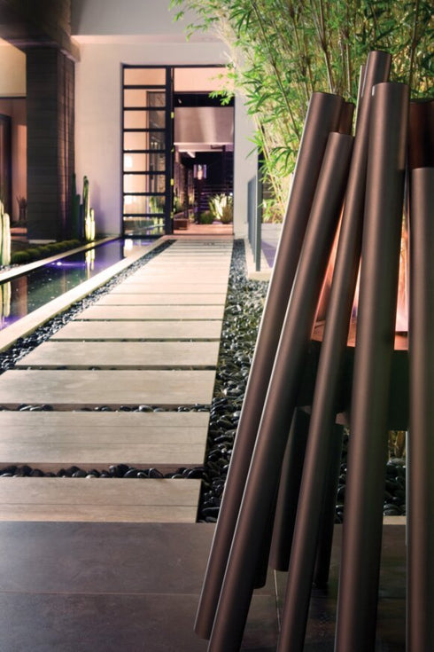 Ecosmart Fire StixPortable Fire Pit - Stainless Steel Finish / Black Burner - ESF.O.STX.SS.B