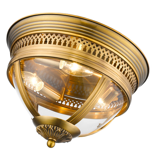Flush Fitting Luminaire In Brass LL00082
