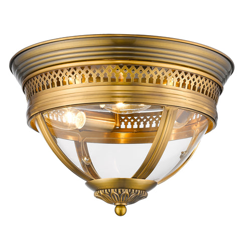 Flush Fitting Luminaire In Brass LL00082