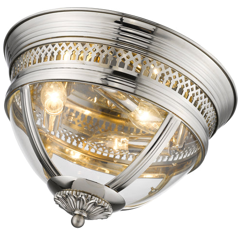 Flush Fitting Luminaire In Nickel LL00083