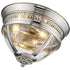Flush Fitting Luminaire In Nickel LL00083