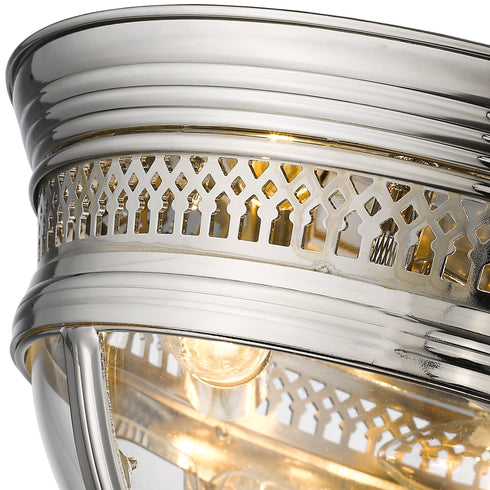 Flush Fitting Luminaire In Nickel LL00083