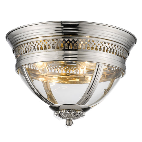 Flush Fitting Luminaire In Nickel LL00083