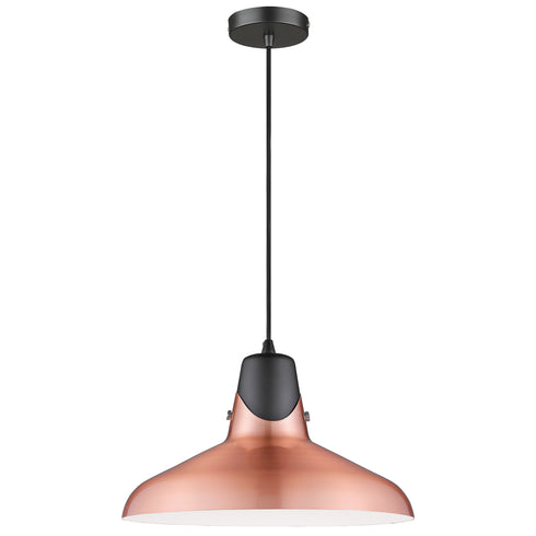 Pendant Luminaire In Copper And Matt Black LL00084