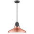 Pendant Luminaire In Copper And Matt Black LL00084
