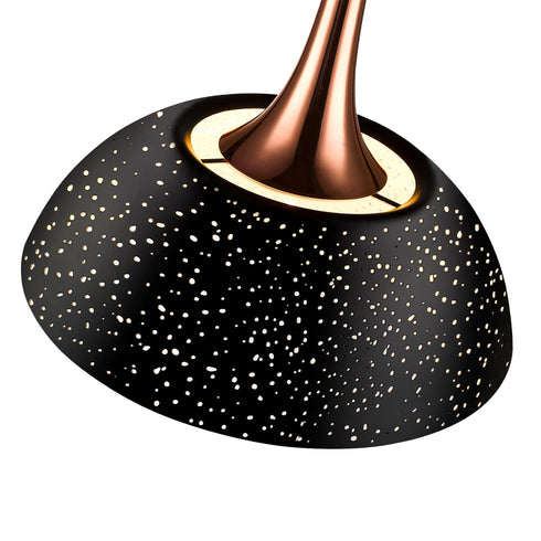 Pendant Luminaire In Black And Copper LL00094