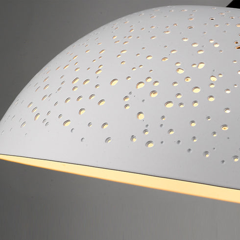 Pendant Luminaire In White And Matt Black LL00095