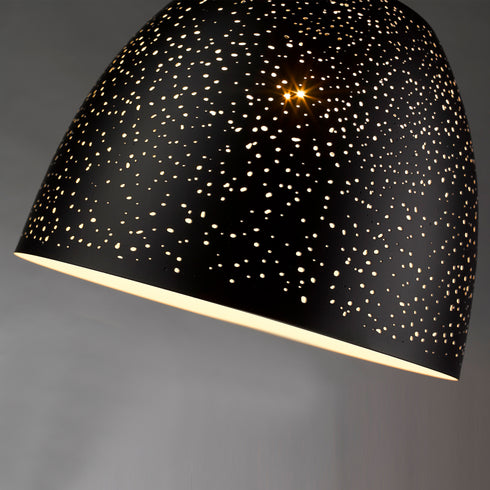 Pendant Luminaire In Black And Copper LL00096