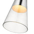 Pendant Luminaire In Clear And Chrome LL00117