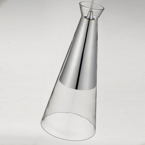 Pendant Luminaire In Clear And Chrome LL00117