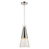 Pendant Luminaire In Clear And Chrome LL00117