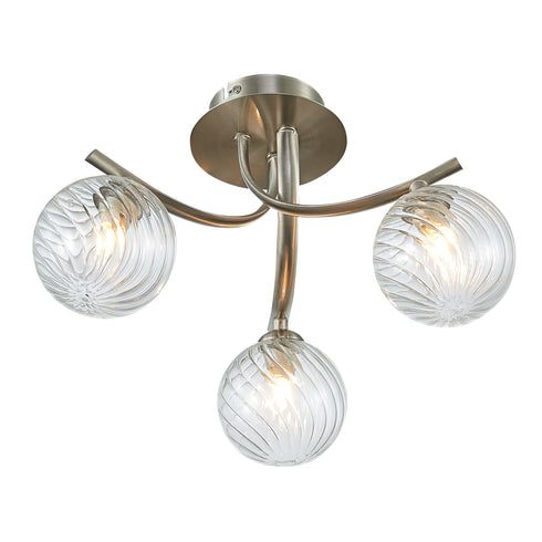 Flush luminaire in Satin Nickle LL00121