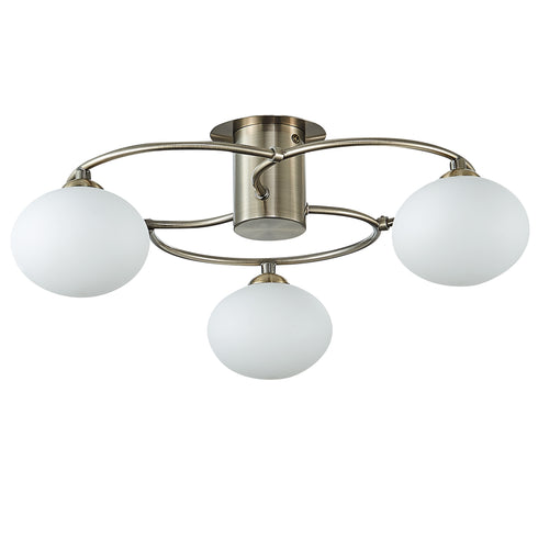 Flush luminaire in Antique Brass LL00132
