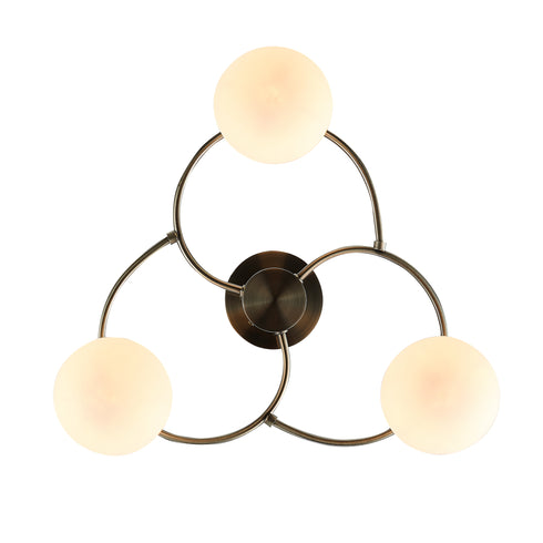 Flush luminaire in Antique Brass LL00132