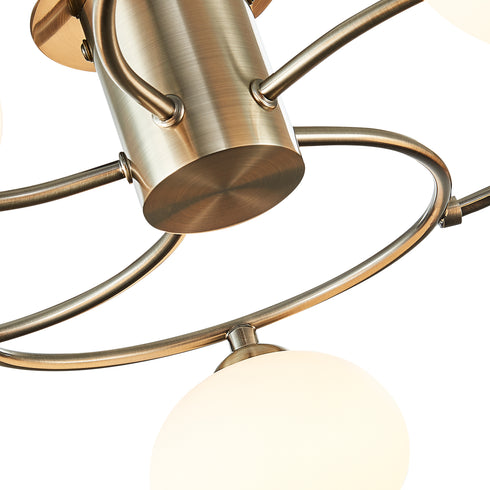 Flush luminaire in Antique Brass LL00133