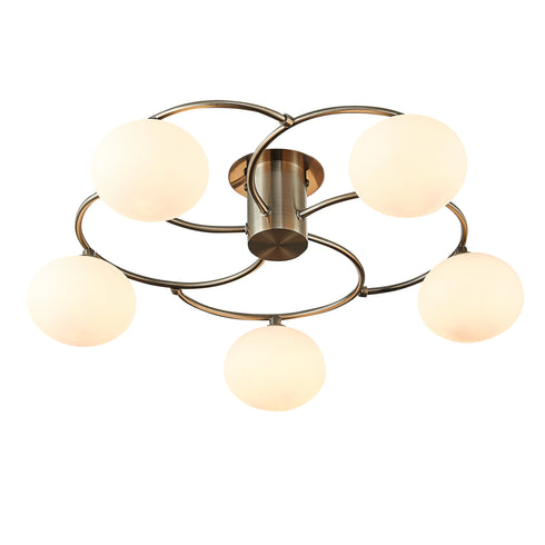 Flush luminaire in Antique Brass LL00133