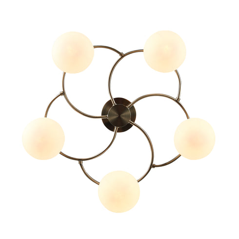 Flush luminaire in Antique Brass LL00133