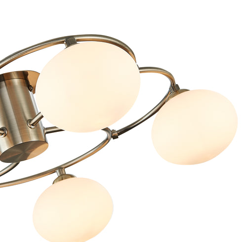 Flush luminaire in Antique Brass LL00133