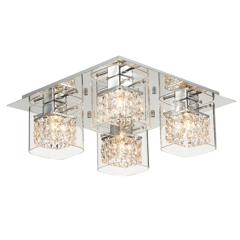 Flush luminaire in Chrome LL00137