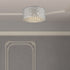 Palace Flush Fitting Luminaire In Chrome And Sliver LL00053