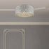 Palace Flush Fitting Luminaire In Chrome And Sliver LL00055