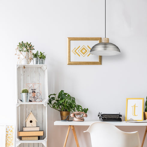 Pendant Luminaire In Satin Nickel LL00060