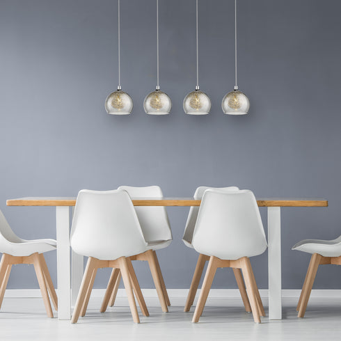 Decorative Luminaire In Chrome And Smoked Grey LL00074