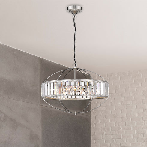 Pendant Luminaire In Satin Nickel LL00081