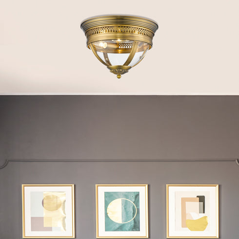 Flush Fitting Luminaire In Brass LL00082
