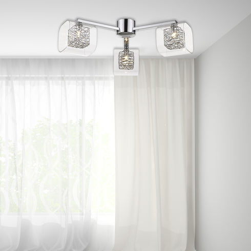 Flush Fitting Luminaire In Chrome LL00105