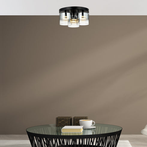 Flush luminaire in Black LL00184
