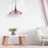 Pendant Luminaire In Copper And Matt Black LL00197