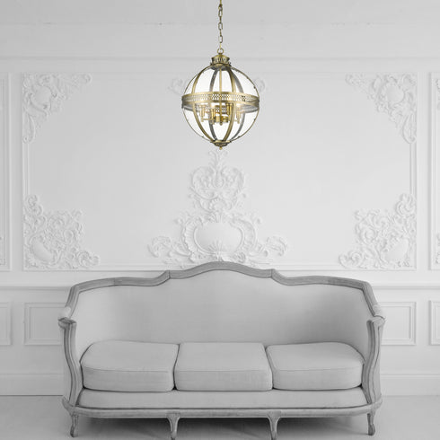Pendant Luminaire In Antique Brass LL00206