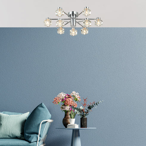 Flush luminaire in Chrome LL00211