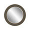 Hampton Mirror, Round | Grey Shagreen