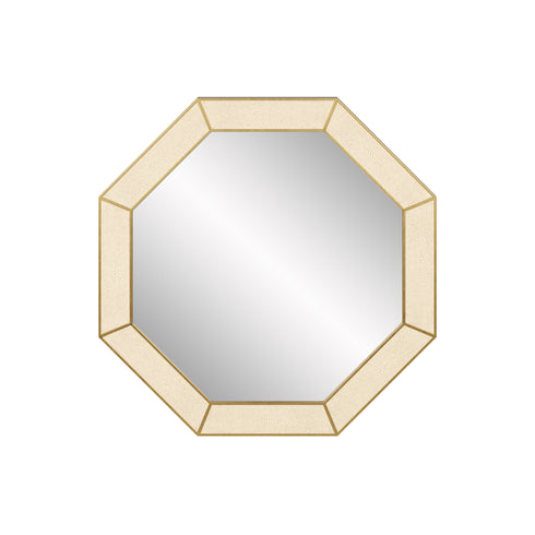 Hampton Mirror, Octagon | Ivory Shagreen