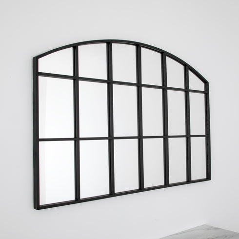 Native Home Lifestyle Horizontal Arch Mirror - Black