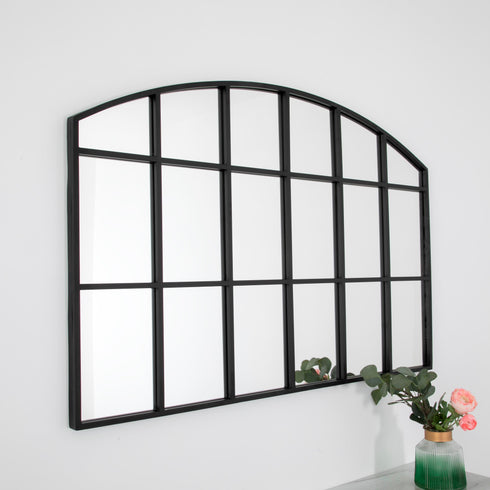 Native Home Lifestyle Horizontal Arch Mirror - Black