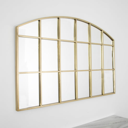 Native Home Lifestyle Horizontal Arch Mirror - Gold