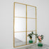 Native Home Lifestyle Manhattan Gold Window Mirror (120X80Cm)