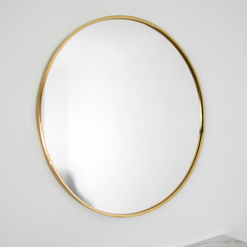 Native Home Lifestyle Gold Manhattan Round Mirror - Medium