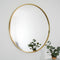 Native Home Lifestyle Gold Manhattan Round Mirror - Medium