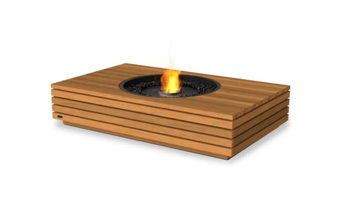 Ecosmart Fire Martini 50 Fire Pit Table - Teak Finish / Black Burner - ESF.O.MTI.50.TN.B