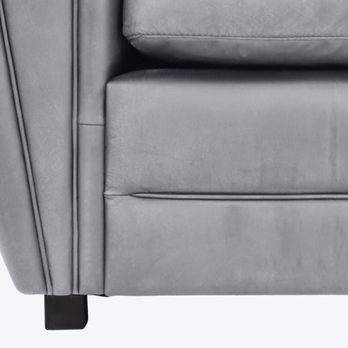 Libra Midhurst Club Chair Concrete Colour Leather