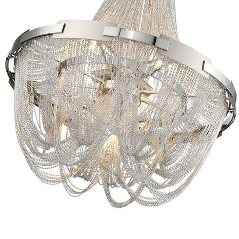 Hill Statement Luminaire In Silver LL00158