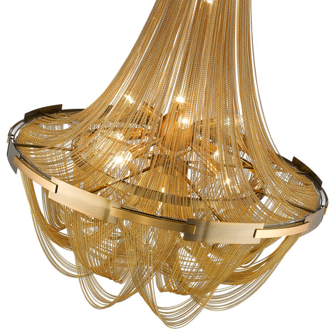 Hill Statement Luminaire In Brass LL00159