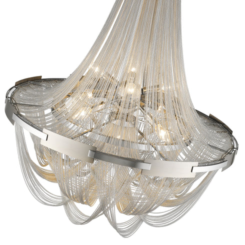 Hill Statement Luminaire In Silver LL00160